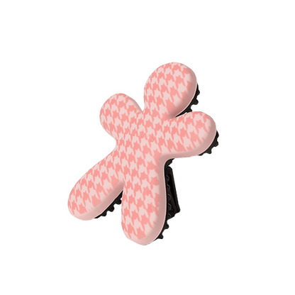 Pied de Poule Pink Peach & Rose