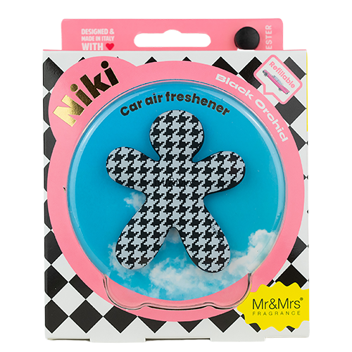 Pied de Poule B&W Black Orchid