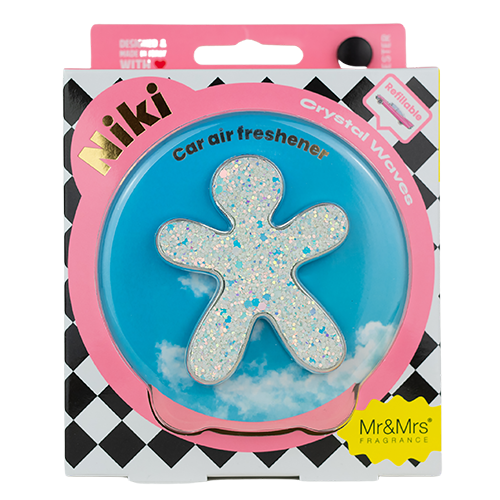 Glitter White Crystal Waves