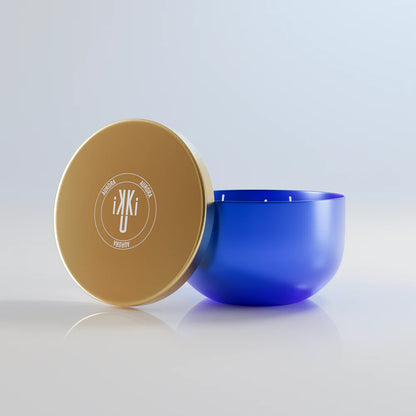 BLUE LEATHER CANDLE